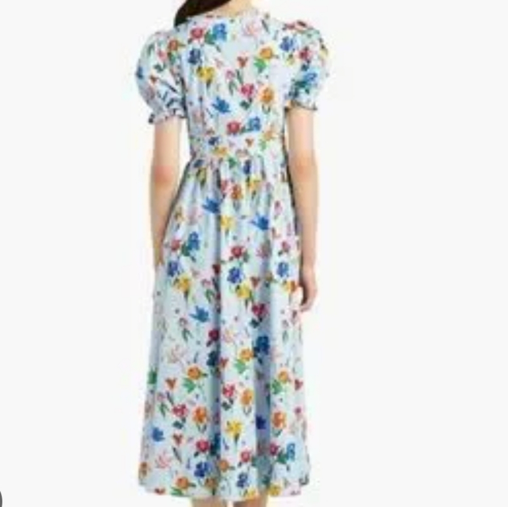 Floral Puff Sleeve Dress - Picture 5 of 7